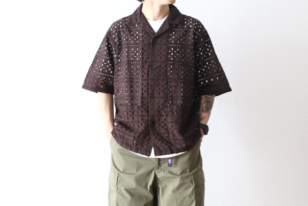 South2 West8 (�������ġ� �������ȥ�����) "Cabana Shirt - Cutwork Embroidery"