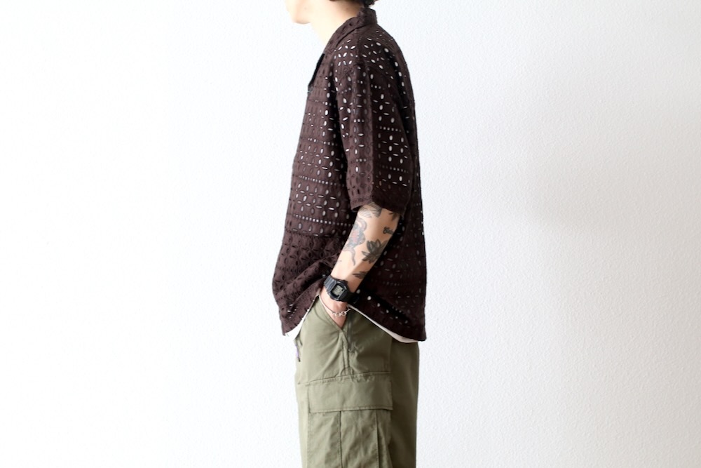 South2 West8 (�������ġ� �������ȥ�����) "Cabana Shirt - Cutwork Embroidery"