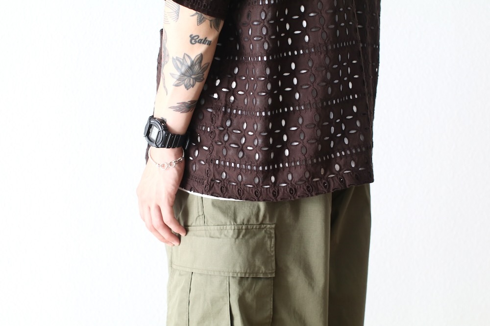 South2 West8 (�������ġ� �������ȥ�����) "Cabana Shirt - Cutwork Embroidery"