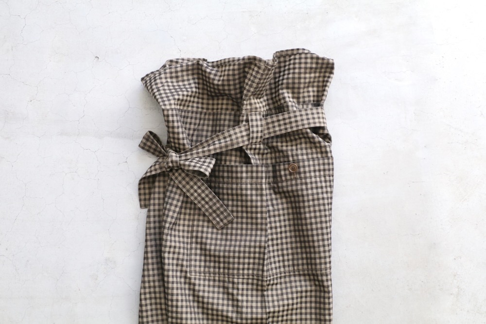 ts(s) (�ƥ�����������) "Gingham Plaid Jacquard Polyester*Cotton Cloth Thai Pants"