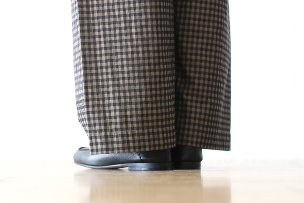 ts(s) (�ƥ�����������) "Gingham Plaid Jacquard Polyester*Cotton Cloth Thai Pants"
