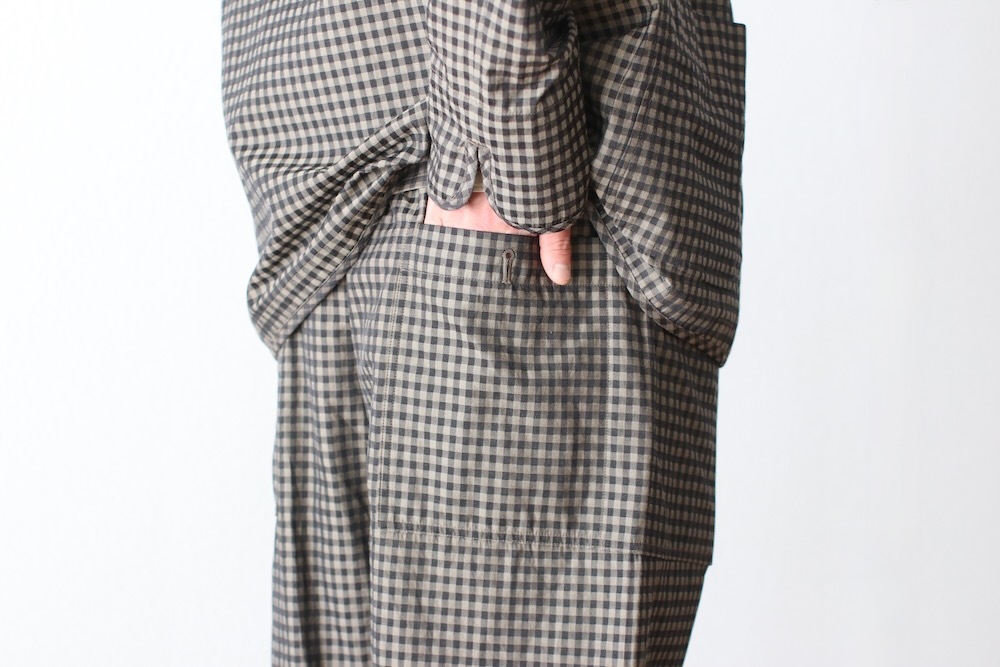 ts(s) (�ƥ�����������) "Gingham Plaid Jacquard Polyester*Cotton Cloth Thai Pants"
