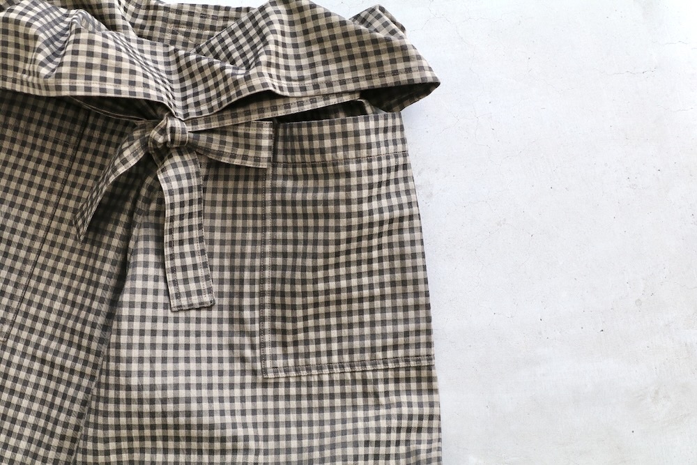 ts(s) (�ƥ�����������) "Gingham Plaid Jacquard Polyester*Cotton Cloth Thai Pants"