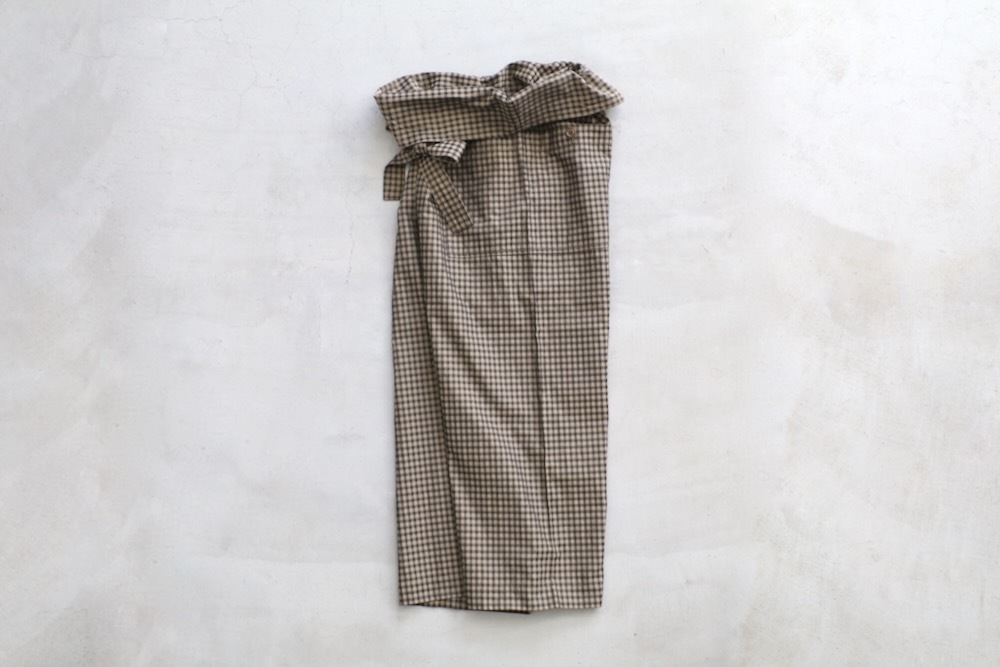 ts(s) (�ƥ�����������) "Gingham Plaid Jacquard Polyester*Cotton Cloth Thai Pants"