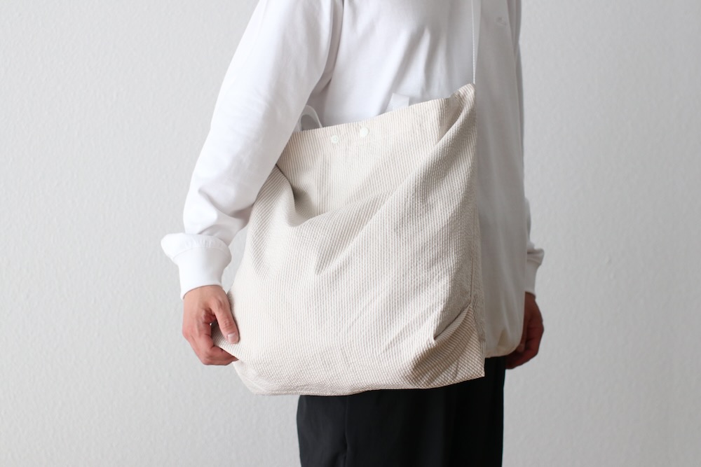 Engineered Garments (󥸥˥ɥ) "CARRY ALL TOTE REVERSIBLE - COTTON SEERSUCKER STRIPE"