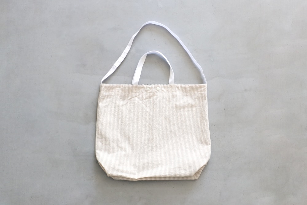 Engineered Garments (󥸥˥ɥ) "CARRY ALL TOTE REVERSIBLE - COTTON SEERSUCKER STRIPE"