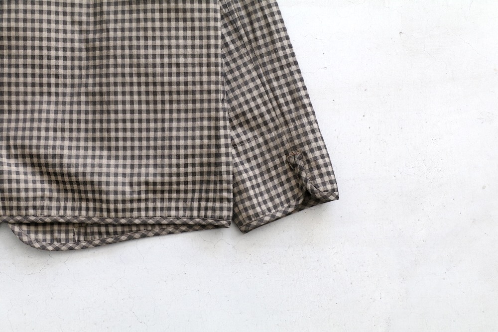 ts(s) (�ƥ�����������) "Gingham Plaid Jacquard Polyester*Cotton Cloth 2 Button 3 Patch Pocket Piping Jacket"