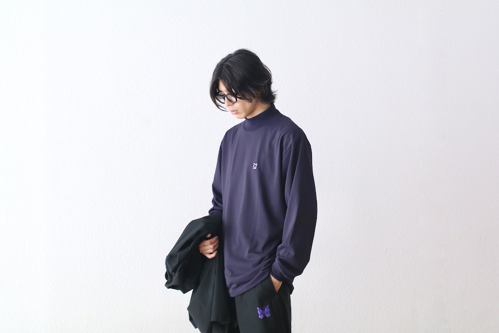 Needles(�ˡ��ɥ륺) "L/S Mock Neck Tee - Poly Jersey"