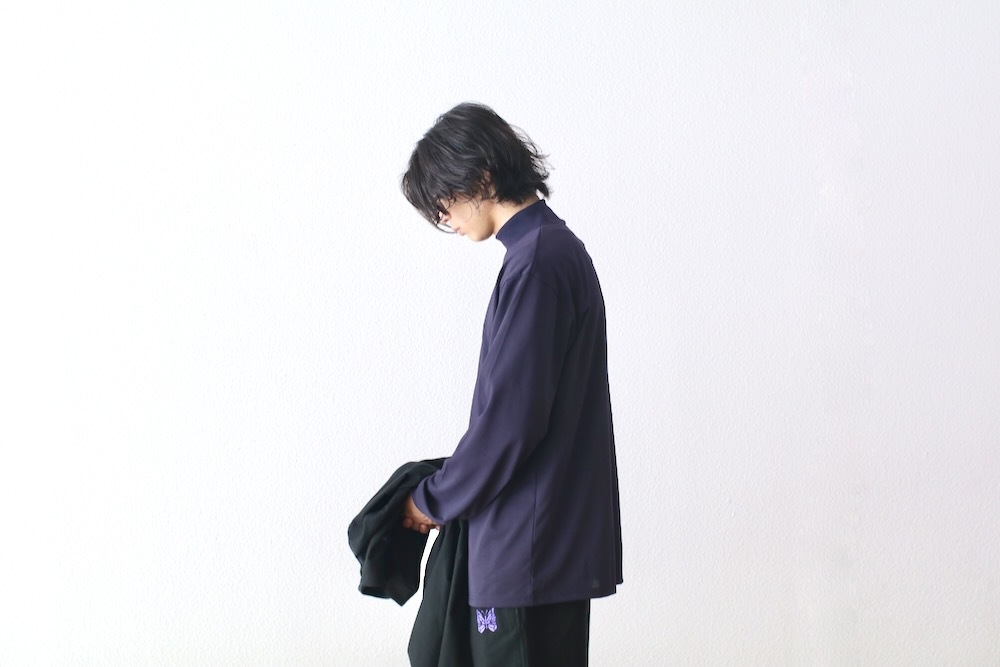 Needles(�ˡ��ɥ륺) "L/S Mock Neck Tee - Poly Jersey"