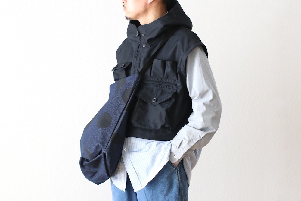 [10% > 15%OFF] Engineered Garments (���󥸥˥����ɥ�������) "Carry All Tote - Music Note Print 12oz Denim"