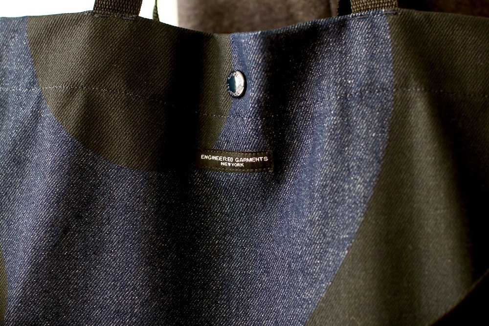 [10% > 15%OFF] Engineered Garments (���󥸥˥����ɥ�������) "Carry All Tote - Music Note Print 12oz Denim"