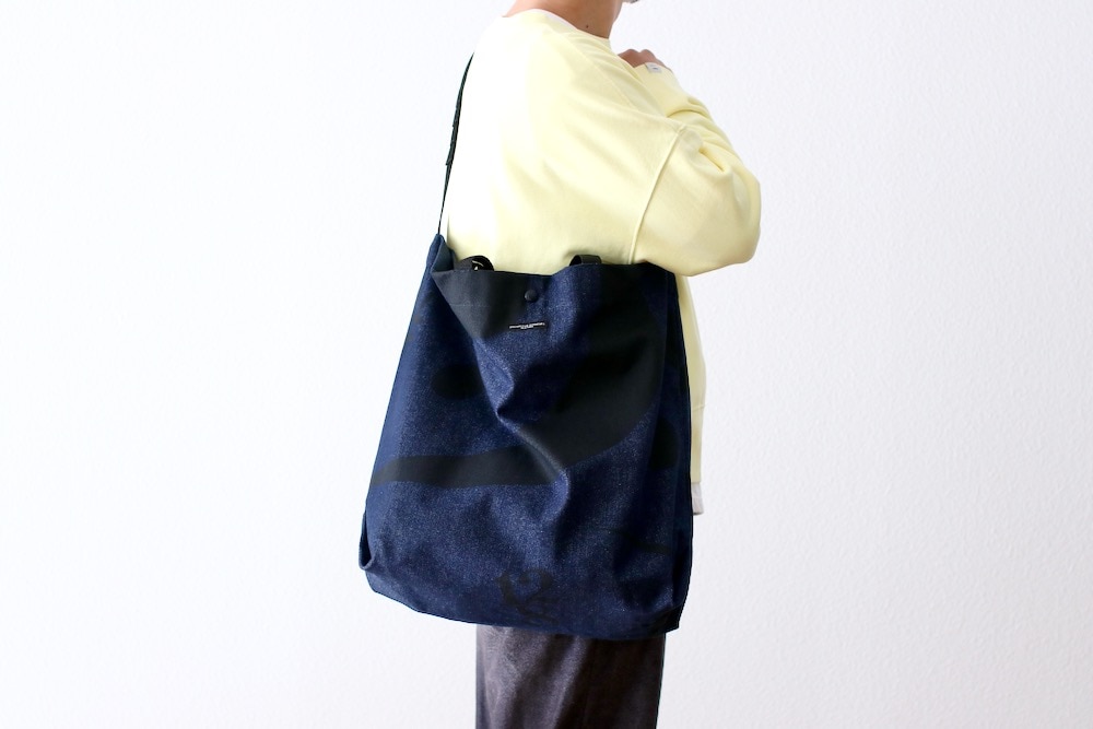 [10% > 15%OFF] Engineered Garments (���󥸥˥����ɥ�������) "Carry All Tote - Music Note Print 12oz Denim"