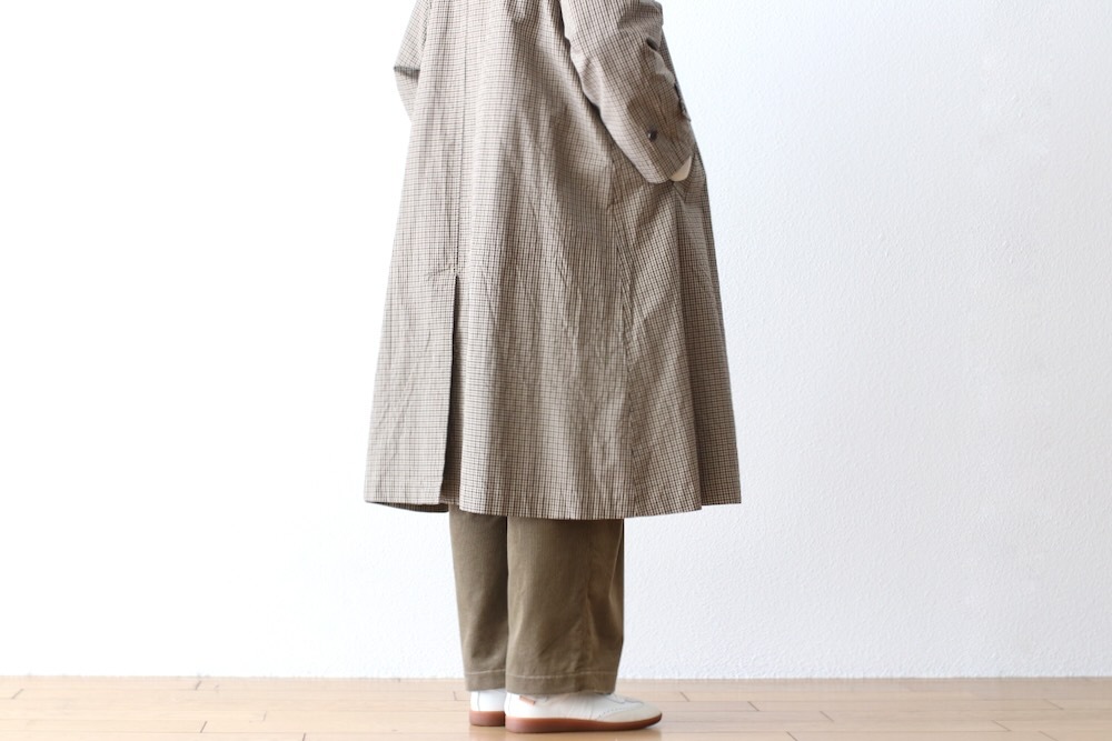 WOMEN'STOUJOURSʥȥ塼ˡOversized Wind Slip Soutien Collar Coat -HIGH COUNT COTTON GABARDINE CLOTH-