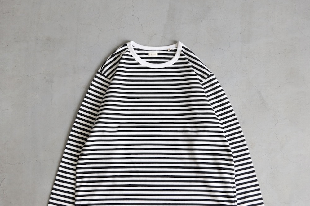 [10% > 30%OFF] nanamica(�ʥʥߥ�) "COOLMAX Stripe Jersey L/S Tee"