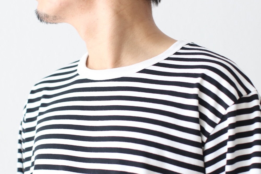 [10% > 30%OFF] nanamica(�ʥʥߥ�) "COOLMAX Stripe Jersey L/S Tee"