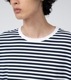 [10% > 30%OFF] nanamica(�ʥʥߥ�) "COOLMAX Stripe Jersey L/S Tee"