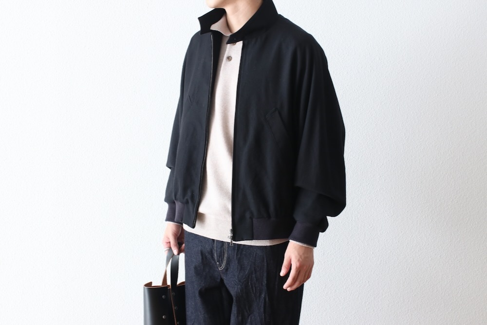 blurhms(�֥顼�ॹ) "Wool Gabardine Harrington Jacket"