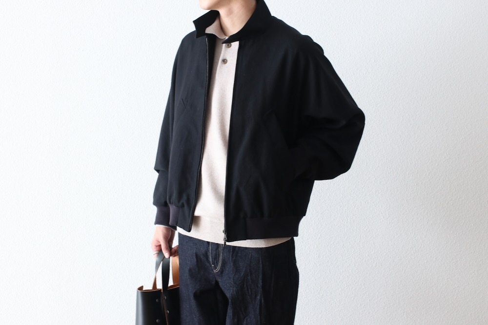 blurhms(�֥顼�ॹ) "Wool Gabardine Harrington Jacket"