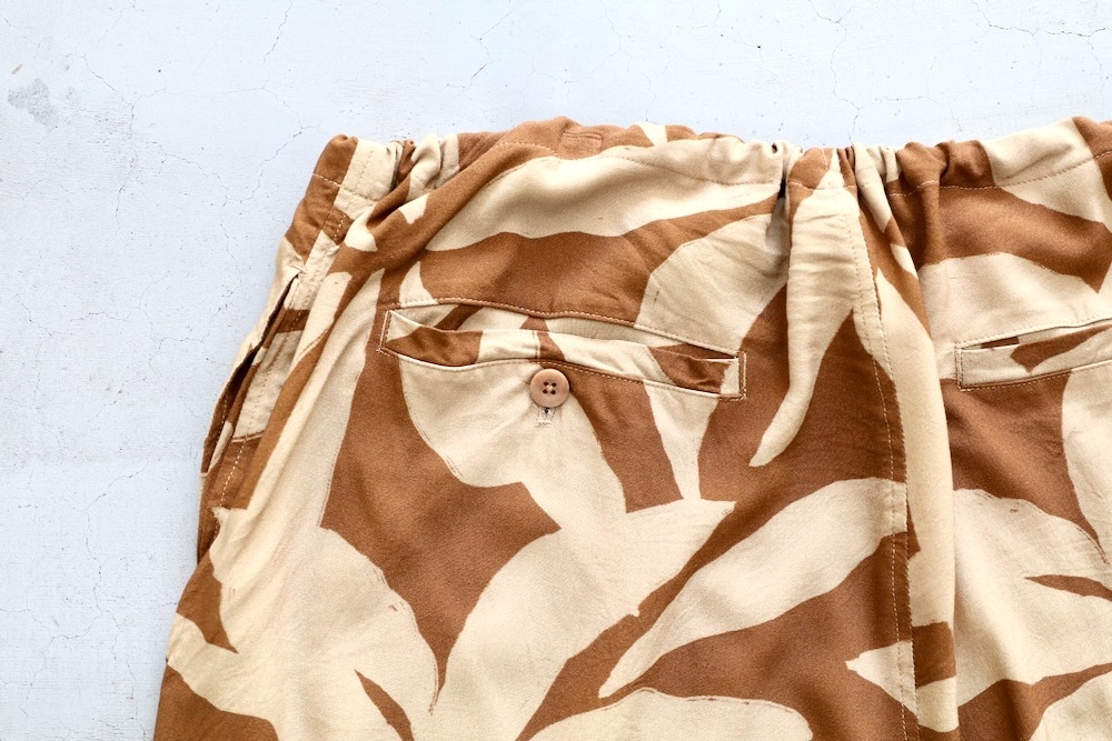 [10%OFF] ts(s) (�ƥ�����������) "Drawstring Shorts -Leaf Print Viscose Cloth-"