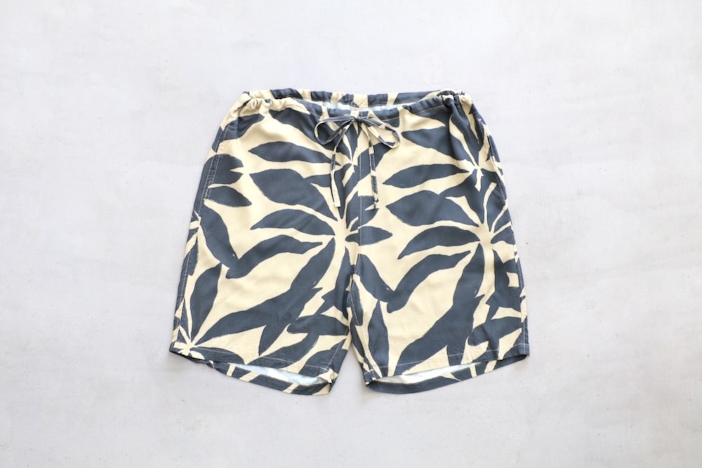[10%OFF] ts(s) (�ƥ�����������) "Drawstring Shorts -Leaf Print Viscose Cloth-"