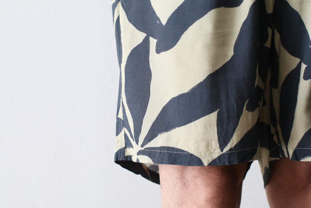 [10%OFF] ts(s) (�ƥ�����������) "Drawstring Shorts -Leaf Print Viscose Cloth-"