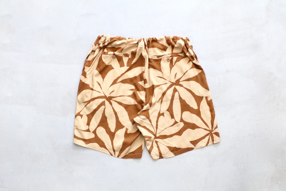 [10%OFF] ts(s) (�ƥ�����������) "Drawstring Shorts -Leaf Print Viscose Cloth-"