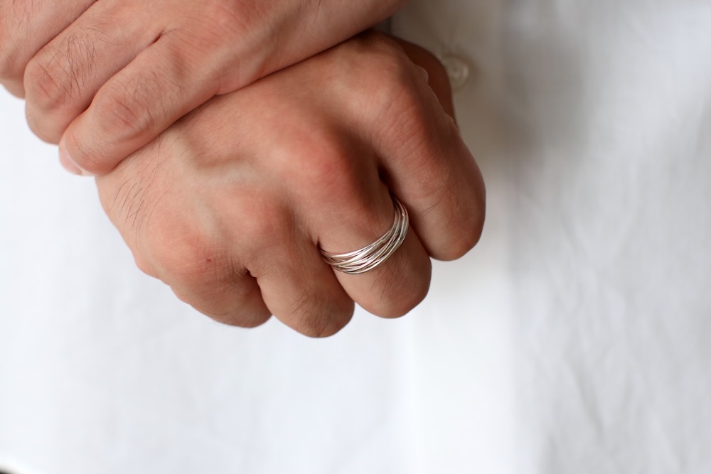 Mexican Jewelry (�ᥭ������ ���奨�꡼) "Silver Ring -Overlap-"