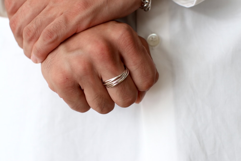 Mexican Jewelry (�ᥭ������ ���奨�꡼) "Silver Ring -Overlap-"