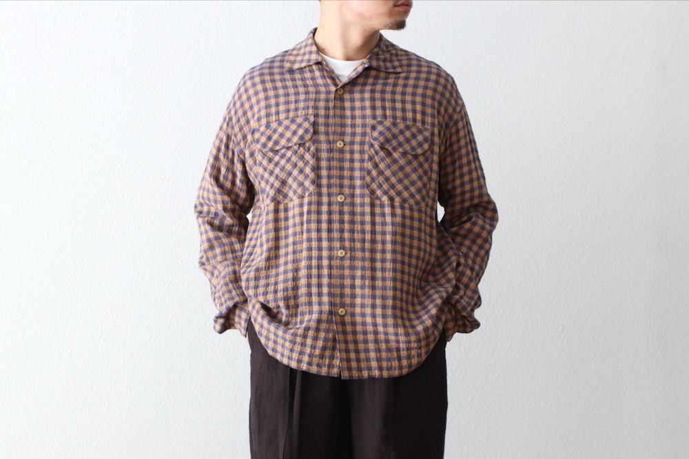 定価以下 未使用 18AW Plaid Thermal Shirt シャツ ts(s) (ティーエスエス) 