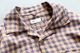 ts(s) (�ƥ�����������) "Gingham Plaid Viscose*Nylon Crinkle Cloth Round Flap Pocket Shirt"
