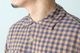 ts(s) (�ƥ�����������) "Gingham Plaid Viscose*Nylon Crinkle Cloth Round Flap Pocket Shirt"