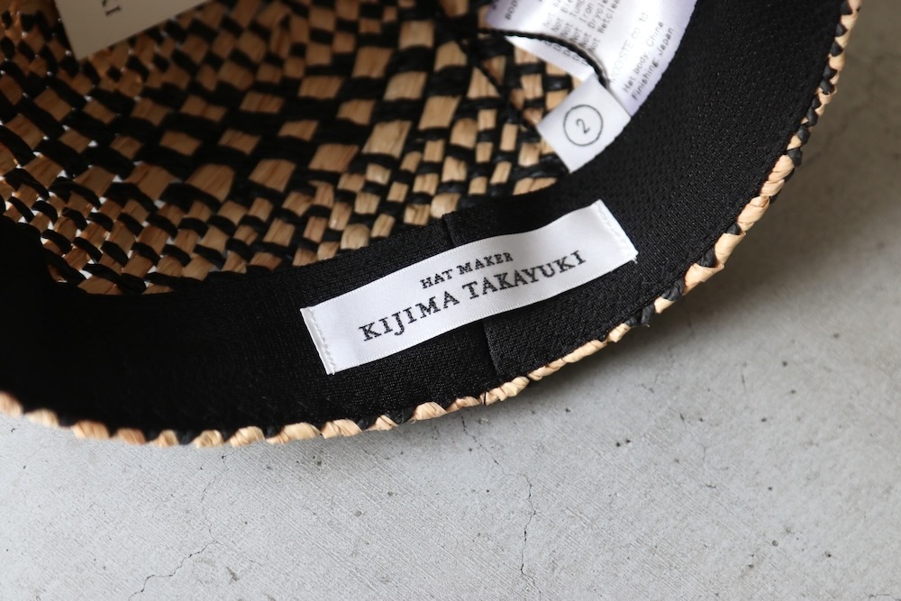 KIJIMA TAKAYUKI( 業) "RAFFIA & PAPER BB CAP"