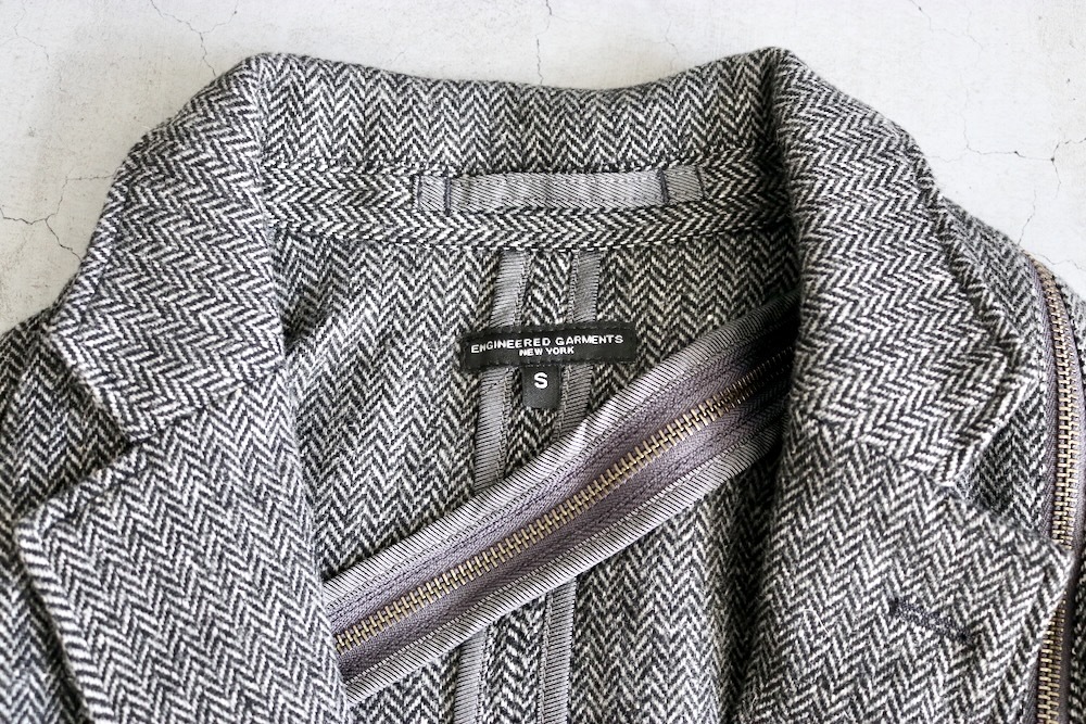 Engineered Garments (���󥸥˥����ɥ�������) "Zip Jacket - Poly Wool HB"