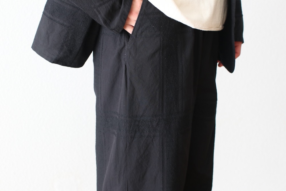 blurhms(�֥顼�ॹ) "Shadow Plaid Side Seamless Slacks"