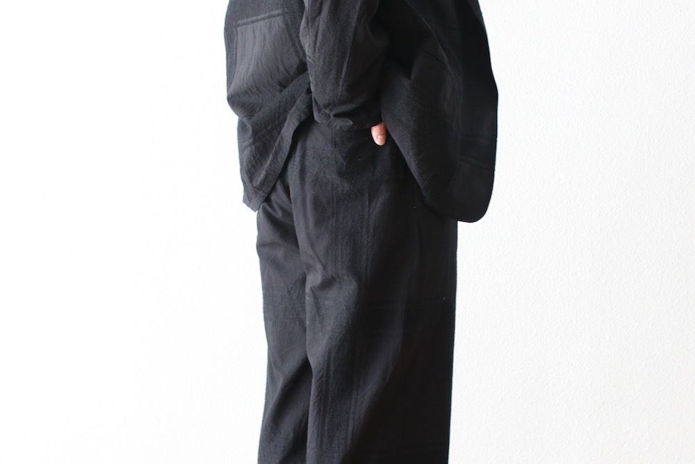 blurhms(�֥顼�ॹ) "Shadow Plaid Side Seamless Slacks"