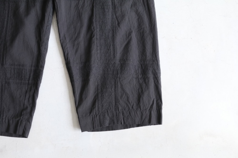 blurhms(�֥顼�ॹ) "Shadow Plaid Side Seamless Slacks"