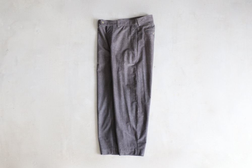 ts(s) (�ƥ�����������) "Dirty Gabardine Print Cotton Moleskin Cloth Pegtop Pants"