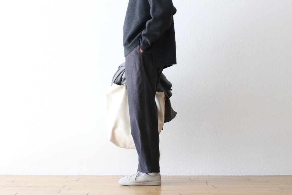 ts(s) (�ƥ�����������) "Dirty Gabardine Print Cotton Moleskin Cloth Pegtop Pants"