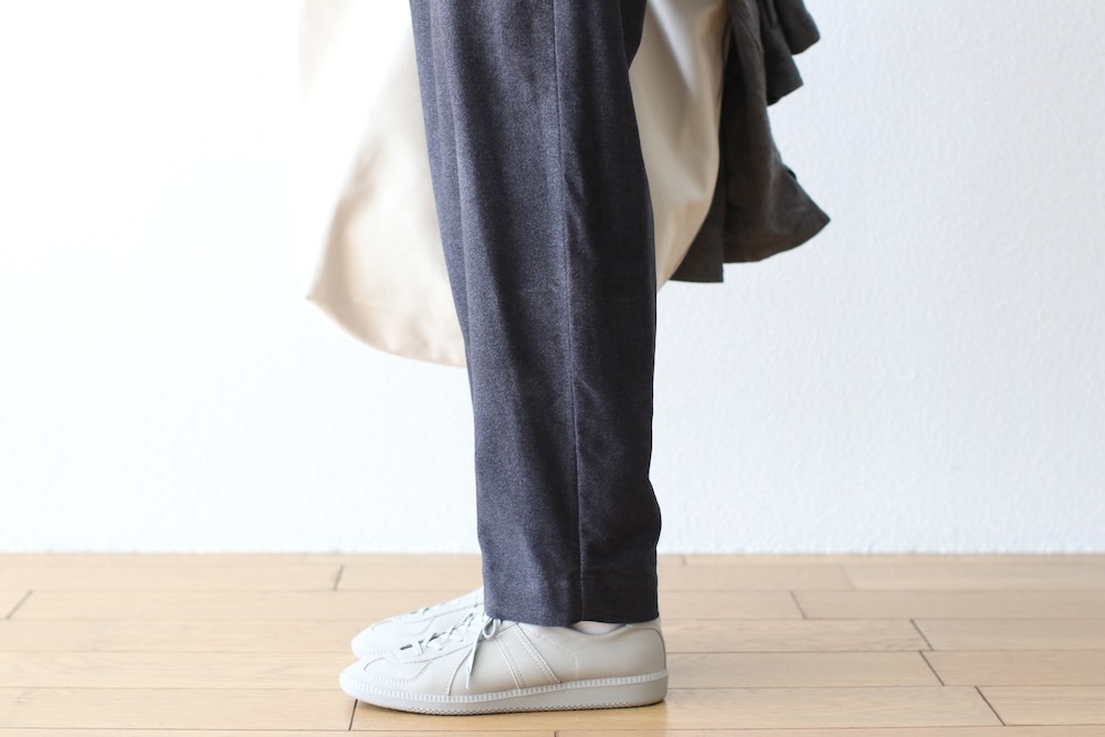 ts(s) (�ƥ�����������) "Dirty Gabardine Print Cotton Moleskin Cloth Pegtop Pants"