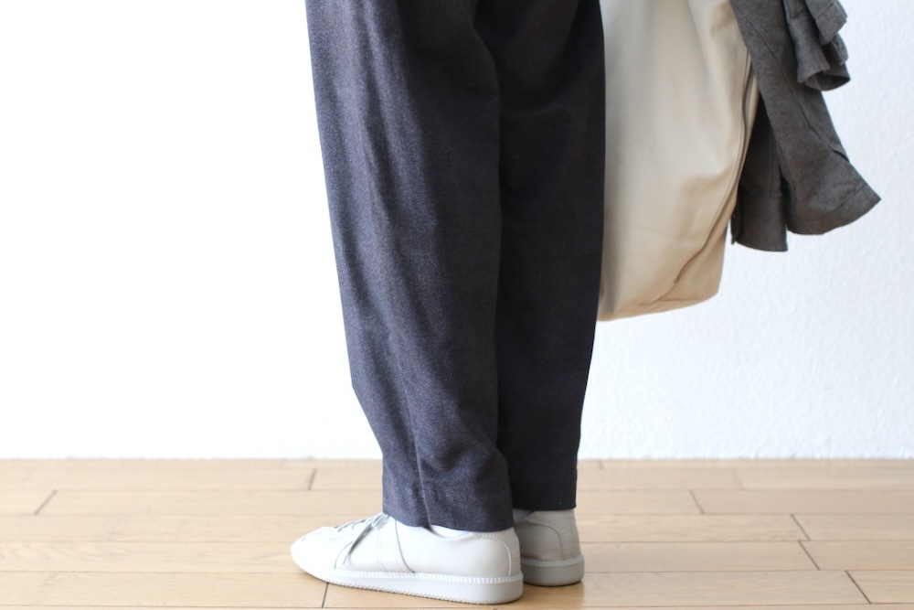 ts(s) (�ƥ�����������) "Dirty Gabardine Print Cotton Moleskin Cloth Pegtop Pants"