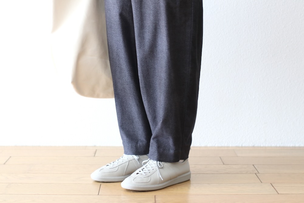 ts(s) (�ƥ�����������) "Dirty Gabardine Print Cotton Moleskin Cloth Pegtop Pants"