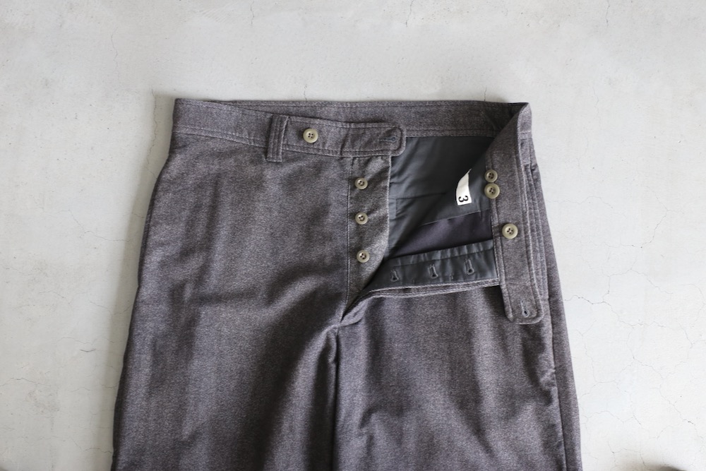ts(s) (�ƥ�����������) "Dirty Gabardine Print Cotton Moleskin Cloth Pegtop Pants"