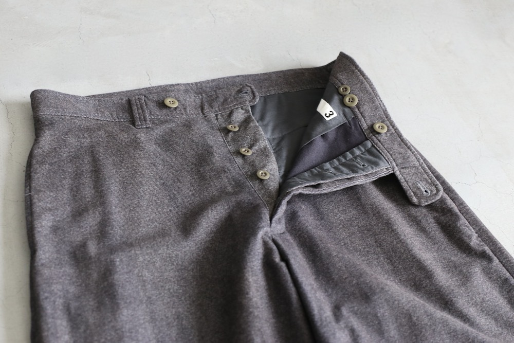ts(s) (�ƥ�����������) "Dirty Gabardine Print Cotton Moleskin Cloth Pegtop Pants"