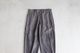 ts(s) (�ƥ�����������) "Dirty Gabardine Print Cotton Moleskin Cloth Pegtop Pants"