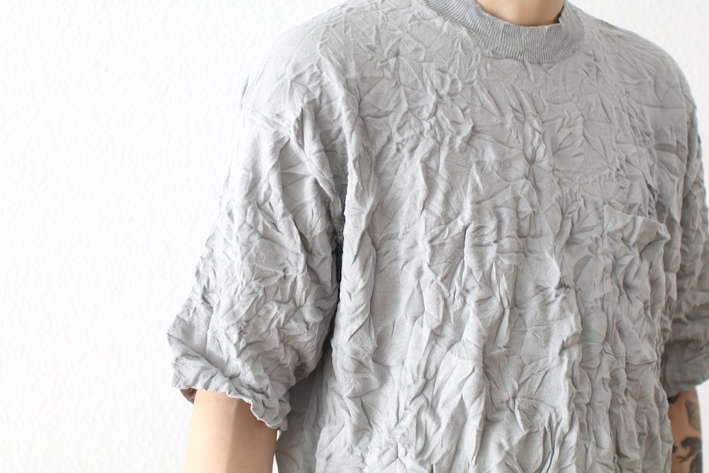 COMME des GARCONS HOMME(���� �� ����륽�󡦥���) "�����ƥ����ʥ���ù� Crinkled Sweater HQ-N006-051"