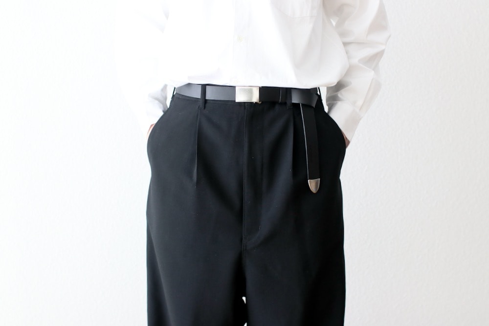 26ss コムデギャルソンオム　ステアオイルスムース30mm ベルト COMME des GARCONS HOMME - コムデギャルソンオム ステアオイル