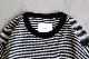 ssstein(���奿����) "STRIPED WOOL OVERSIZED LONG SLEEVE TEE"