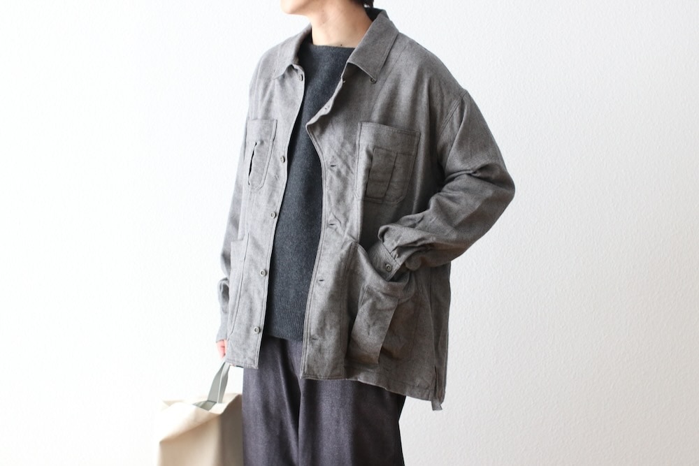 ts(s) (�ƥ�����������) "Military Shirt Jacket -Wool*Cotton Chambray Twill Cloth-"