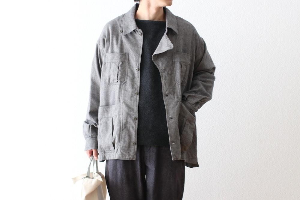 ts(s) (�ƥ�����������) "Military Shirt Jacket -Wool*Cotton Chambray Twill Cloth-"