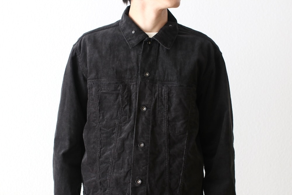 ENGINEERED GARMENTS ブラック　コーデュロイ NEW》ENGINEERED GARMENTS / TYPE5 JEAN JACKET 14W COTTON CORDUROY